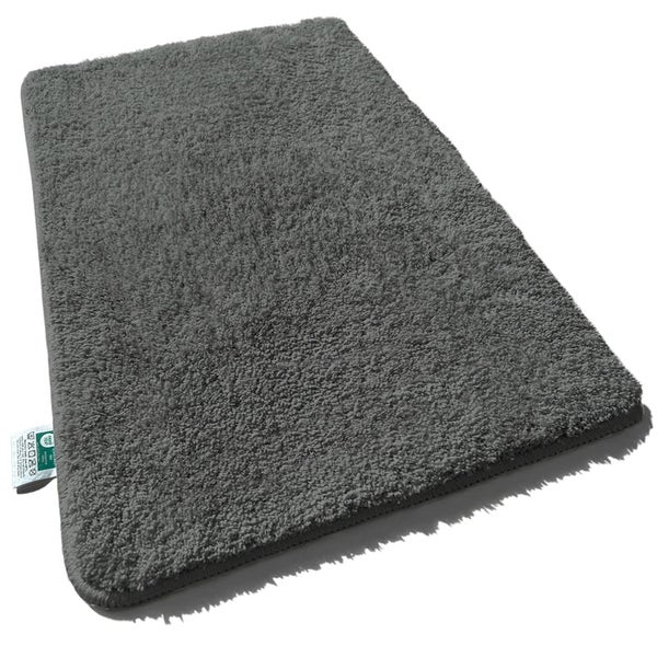 Graue Badematte aus Baumwolle