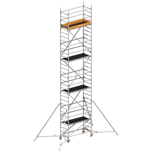 Layher Fahrgerüst mit Plattformen