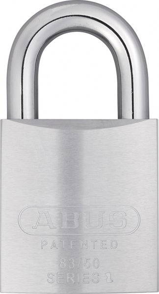ABUS Vorhangschloss 83/50 Series 1 aus massivem Metall mit gehärtetem Stahlbügel.