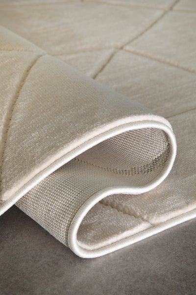 Kurzflorteppich Sand Beige Unplugged WECONhome 80x150 cm