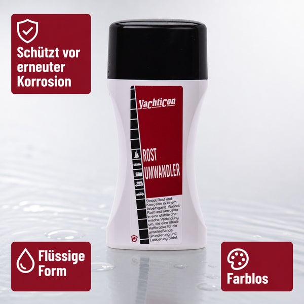 Yachticon Rostumwandler flüssig farblos schützt vor Korrosion