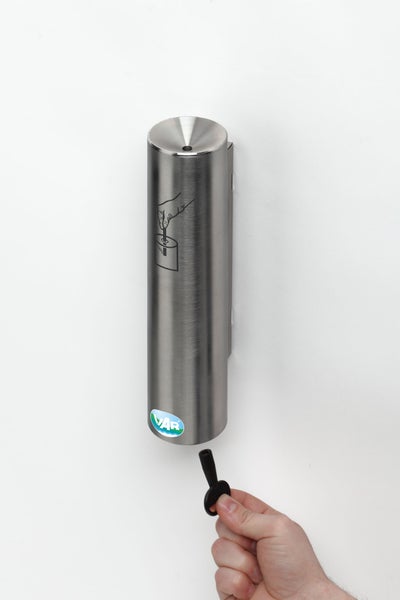 PROREGAL Robuster Sicherheitsascher Verschließbar Keine Lange Rauchbelästigung 0,6 Liter HxBxT 30 x 10 x 10 cm Edelstahl