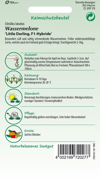 Wassermelonen Saatgut Little Darling F1-Hybride