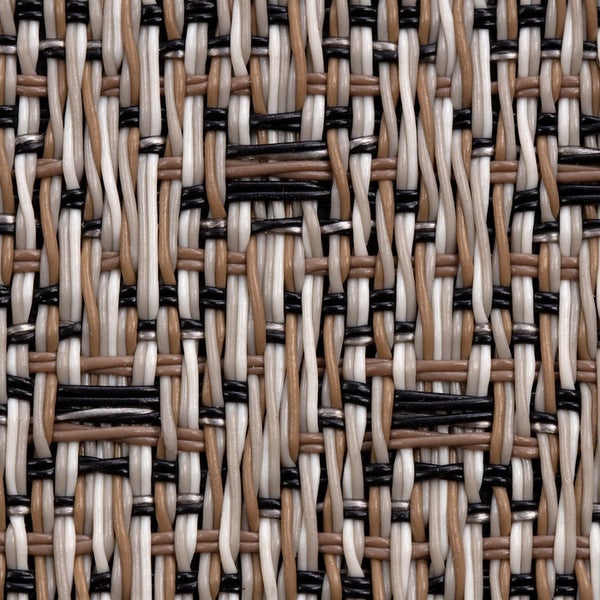 Nahaufnahme von geflochtenem Kunststoffgewebe