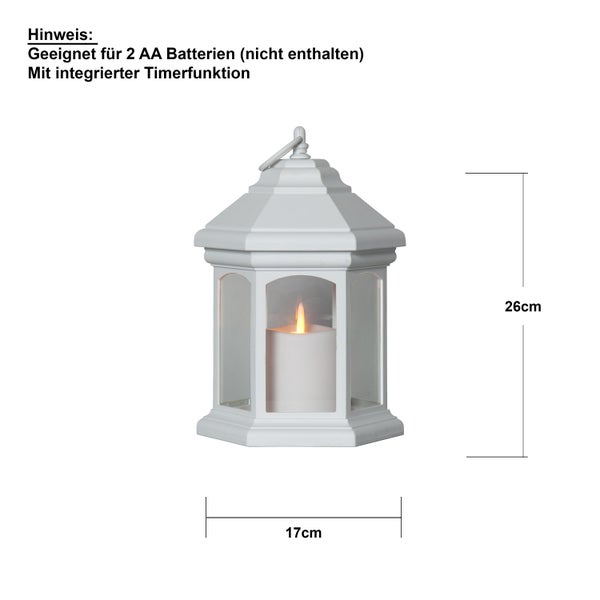 Adventsleuchter aus Holz mit Kerzen und Dekoration