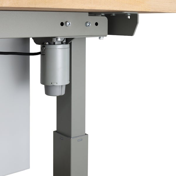 PROREGAL Höhenverstellbare Werkbank Giant Rhino mit Lochplatte HxBxT 70 bis 117 x 200 x 75 cm Traglast 300 kg Staubgrau Lichtgrau