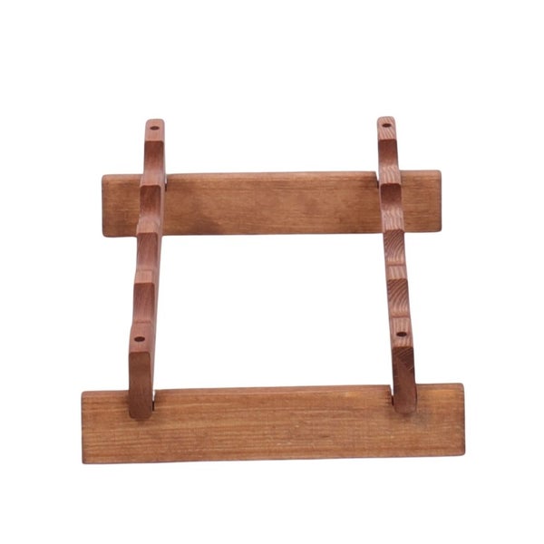 Weinregal VINOTECA FLEX PRO HxBxT 9x46x28cm 4 Flaschen auf 1 Ebene Massives Kiefernholz Braun geölt