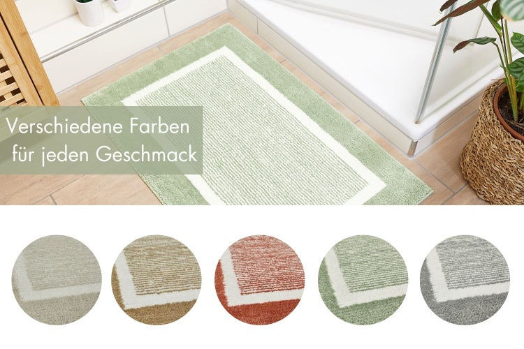 Badematte Maui 60 x 100 cm in Salbei