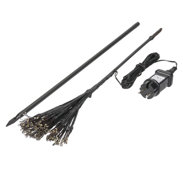 ECD Germany LED-Baum 100 cm 240 warmweiße LEDs, Innen & Außen IP44 Wasserdicht, Lichtbaum Lichterbaum Leuchtbaum Beleuchteter Dekobaum Gartenstecker Weihnachtsdeko Baum mit Beleuchtung für Weihnachten