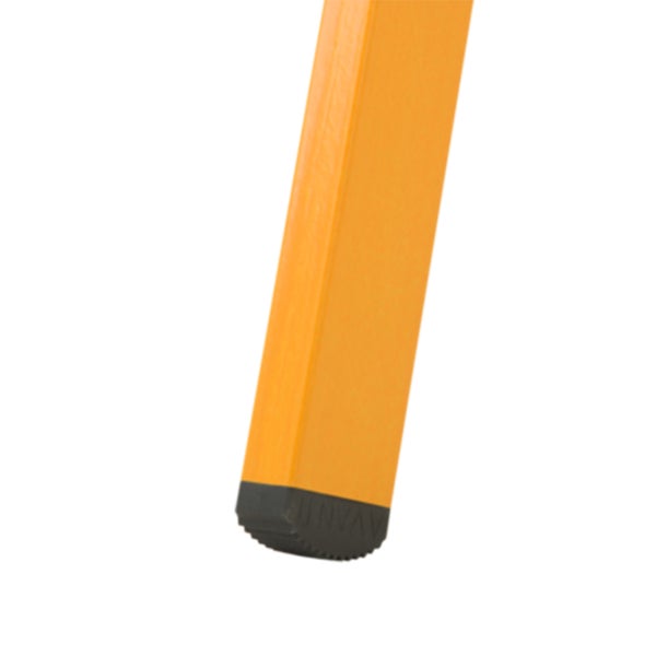 Detailansicht eines Bein einer Arbeitsbühne mit rutschfestem Fuß