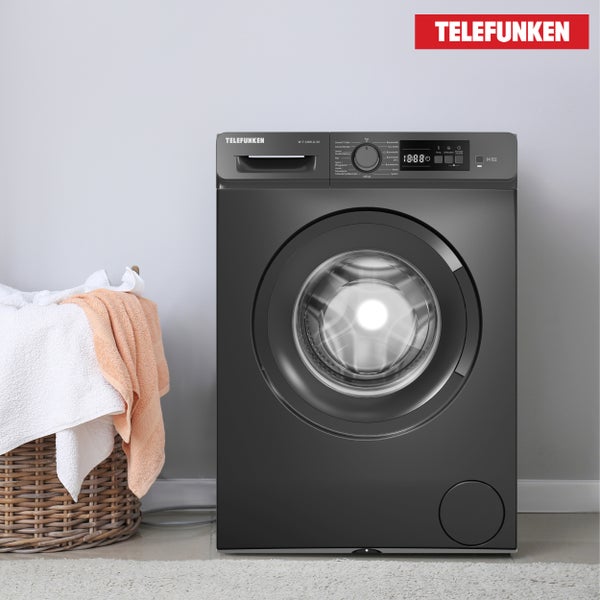 Telefunken Waschmaschine 7kg 1400 U/Min. Frontlader Inverter Motor AquaStop 15 Programme W-7-1400-A-DI
