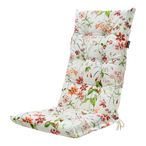 Hochlehnerauflage Milly natur - Ca. 123x50 cm - 4er-Set