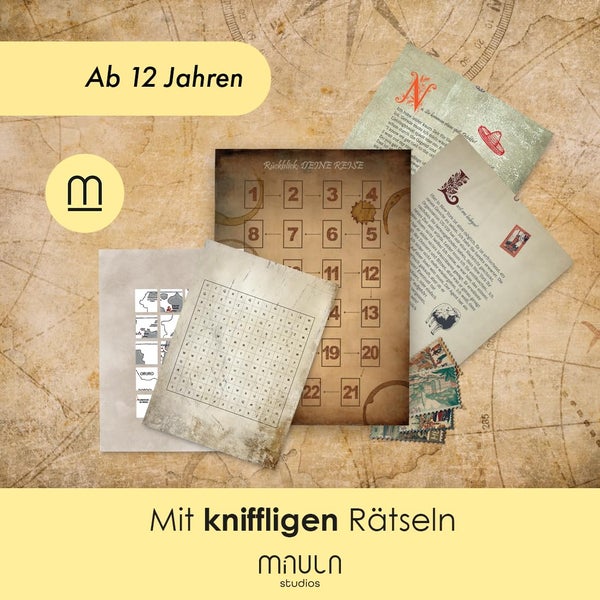 Rätsel Adventskalender 2024 - Detektiv Spiel Adventskalender - 24 Spannende Rätsel - Krimi Adventskalender mit 24 Umschlägen - Escape Adventskalender Spanndender Adventskalender AC004