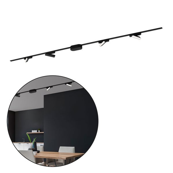 FULFILMENT ONLY Luxtrail 48V track system, set, 2m, black, 4x6W, T