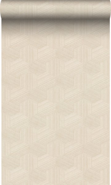 Origin Wallcoverings Öko-Strukturtapete 3D-Muster Hellbeige - 50 x 900 cm - 347993