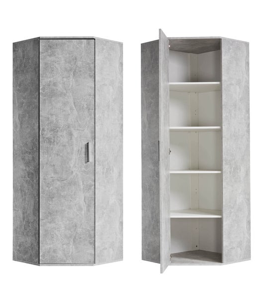 mokebo Eckschrank in Grau 'Der Lange', Schrank,