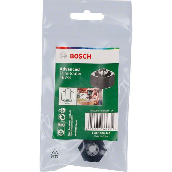 Bosch Advanced TrimRouter 18V-8 Spannzange in Verpackung