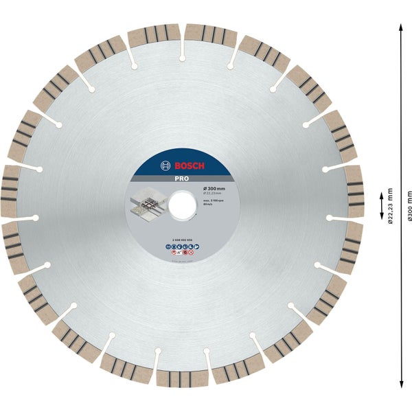 Bosch Logo Profi Trennscheibe, Durchmesser 300 Millimeter