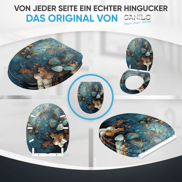 WC-Sitz mit Absenkautomatik & Top Fix Mariposa