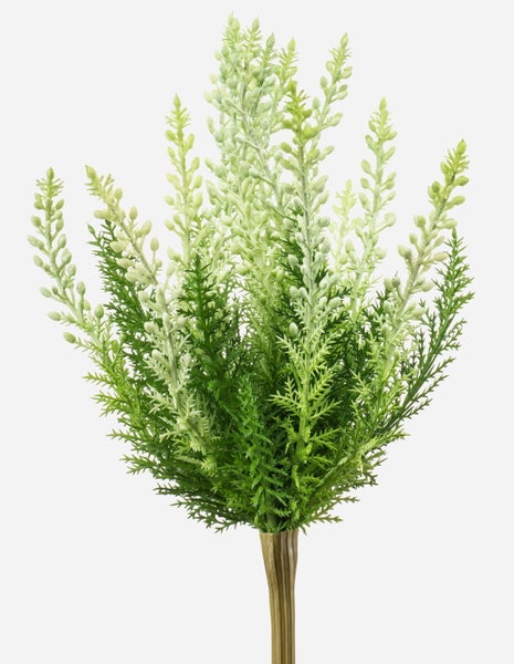 Künstlicher Pfingstrosenstrauß mit hellrosa Blüten und grünen Stielen.