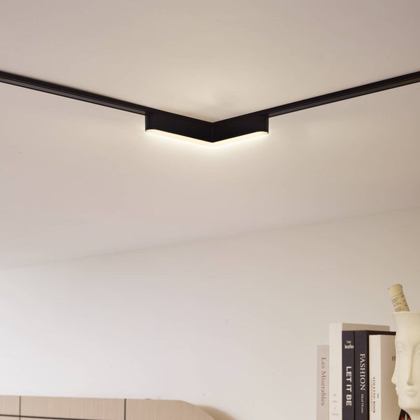 Lindby LED Lumaro (Modern) in Schwarz (1 flammig, ) Wohnzimmerleuchte
