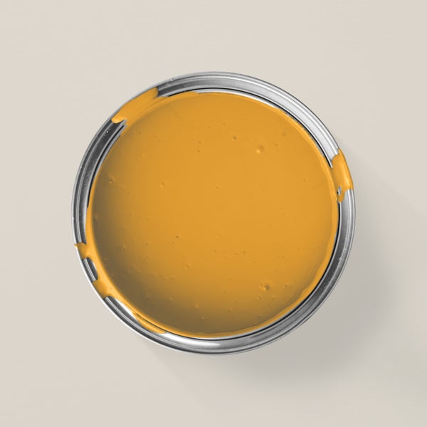 MissPompadour abwaschbare Wandfarbe 1L Gelb mit Safran - hohe Deckkraft und Ergiebigkeit - matte, scheuerbeständige Innenfarbe - geruchsarm, wasserbasiert, atmungsaktiv - Die Nützliche
