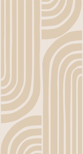 ESTAhome Fototapete Art Decó Muster Beige - 150 x 279 cm - 159253