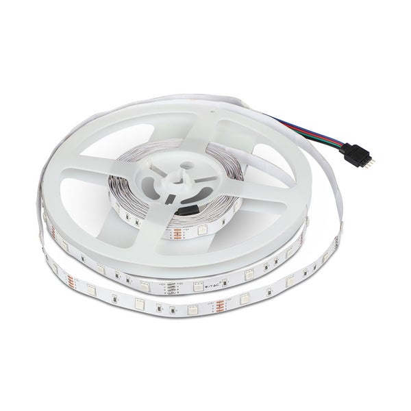 LED-Streifen auf einer Spule mit Anschlusskabel