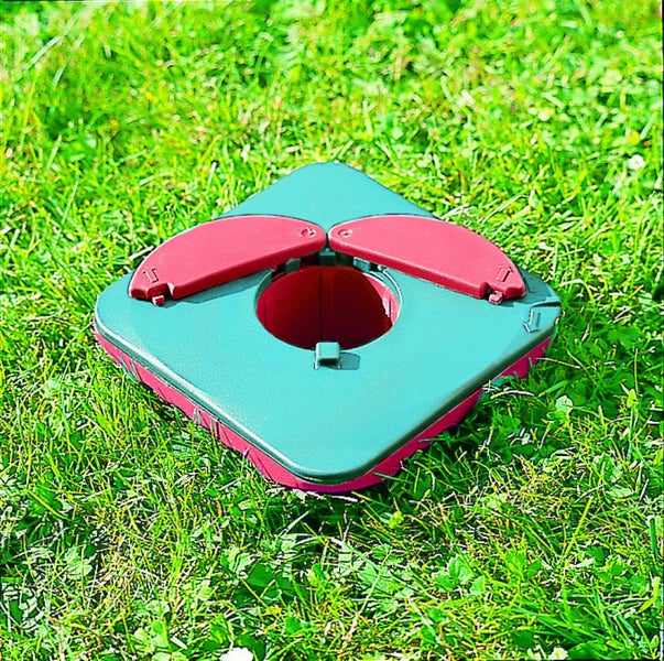 PROREGAL Eindrehbodenhülse Terra Geeignet für Ø 4/5/5,5 cm HxBxT 42x15x15cm Kunststoff