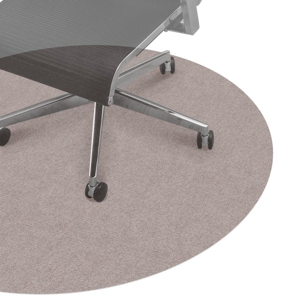 Bodenschutzmatte NEMESIS selbsthaftend für Hartboden Beige Rund: 90cm