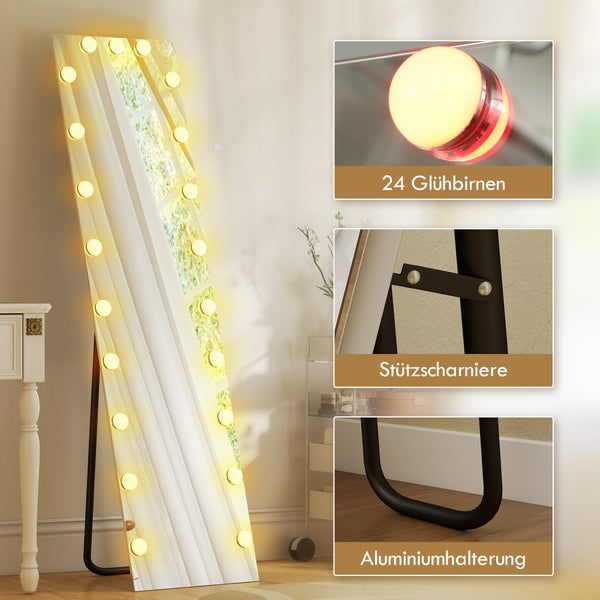 Ganzkörperspiegel mit Beleuchtung und Touch-Funktion