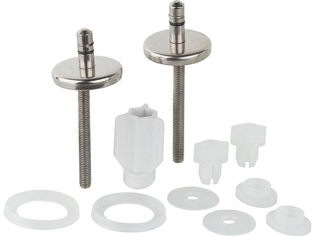 Befestigungsset für WC-Sitze aus Kunststoff und Metall