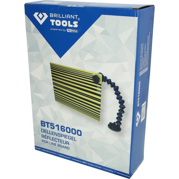 Verpackung des Brilliant Tools Dellenreflektors mit Saugnapfhalter