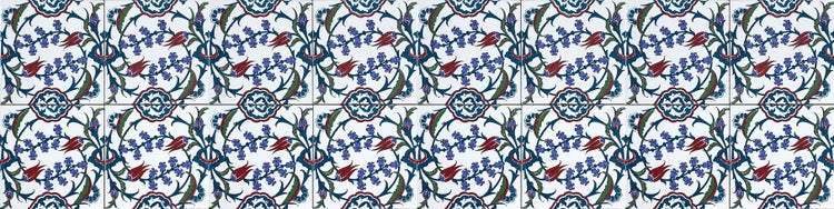 Türkische Fliesen Keramik 20x20 Pinar - Keramische Wandfliesen für Bad und Küche im Mosaikstil | Packung mit 12 dekorativen Keramikfliesen 0,48 m2