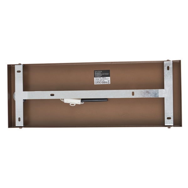 Rückansicht einer Wandleuchte mit Montagehalterung