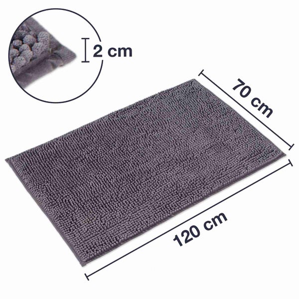 1 St. Badematte PARIS Grau 70 x 120 cm