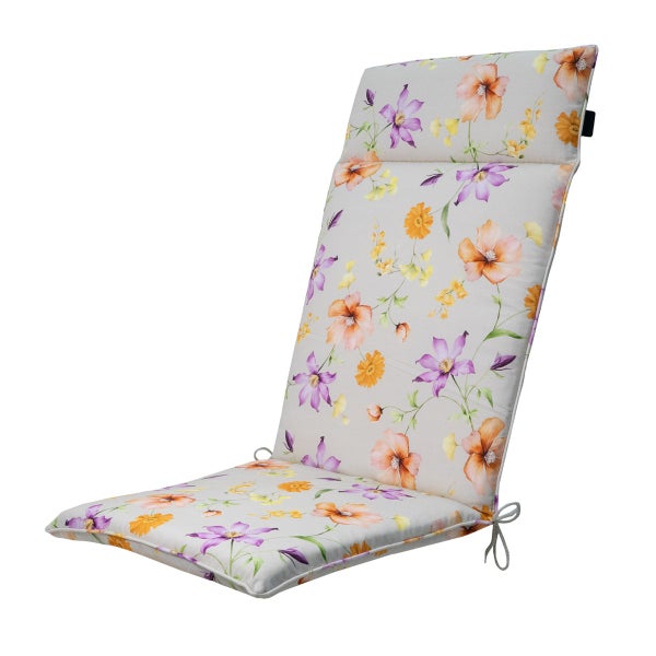 Hochlehnerauflage Florina lila - Ca. 120x50 cm - 4er-Set