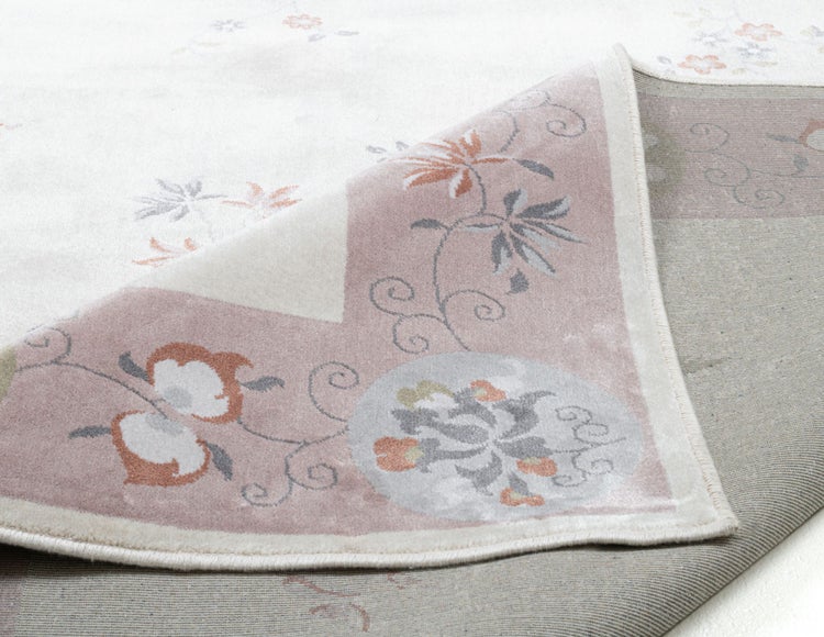 Bordürenteppich mit Glanz Cherina Rosa 240x340 cm