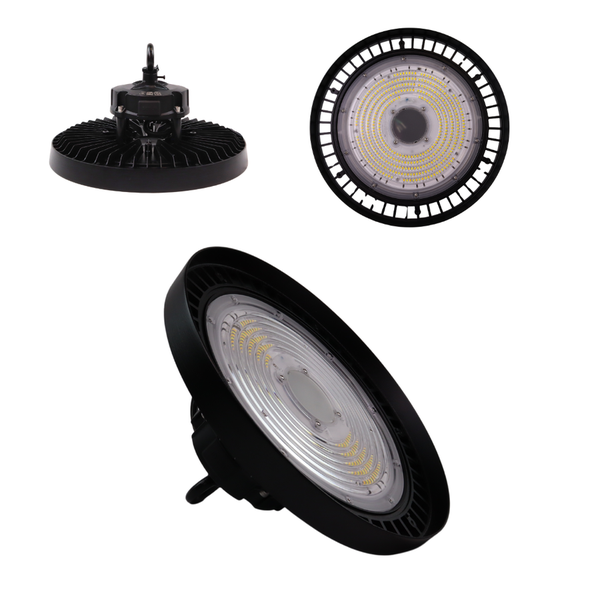 ENOVALITE LED HighBay UFO Hallenstrahler Leistung einstellbar 100 150 200W 3500-5500K 14000-28000lm IP65 LIFUD