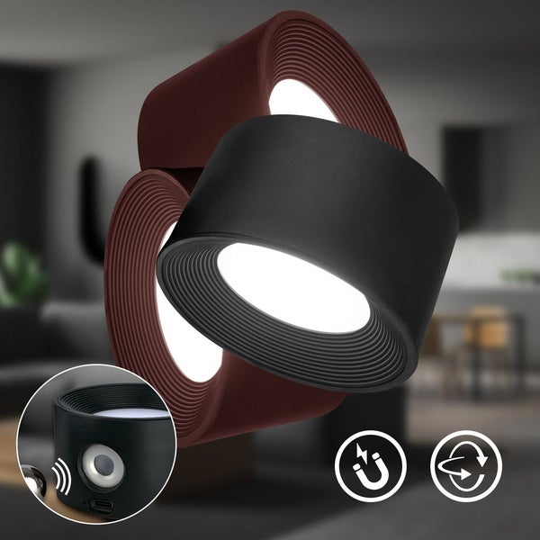 LED Schreibtischlampe Leselampe Klemmleuchte Magnetisch Akku Dimmbar Abnehmbar