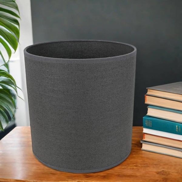 Zylindrischer Lampenschirm aus Stoff