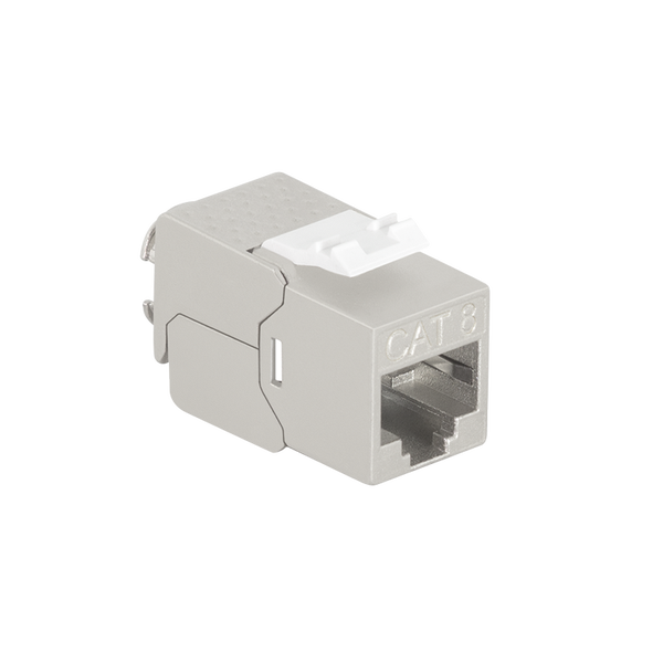 Cat. 8.1 Keystone Modul RJ45 Buchse 40Gbits 2000MHz STP Kupplung vollgeschirmt für AWG22-24 Verlegekabel Cat. 8, Cat. 7a, Cat. 7, Cat. 6, Cat. 6a, Cat. 5 und Netzwerk Patchpanel Patchfeld