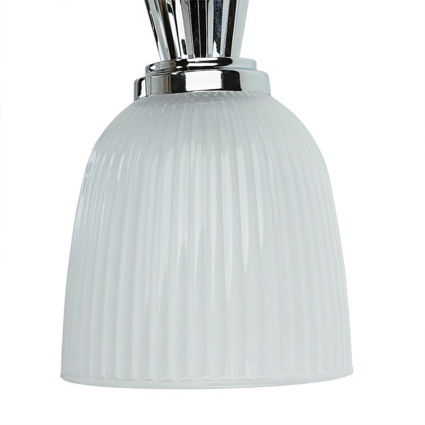 Lampenschirm aus Glas mit gerippter Oberfläche