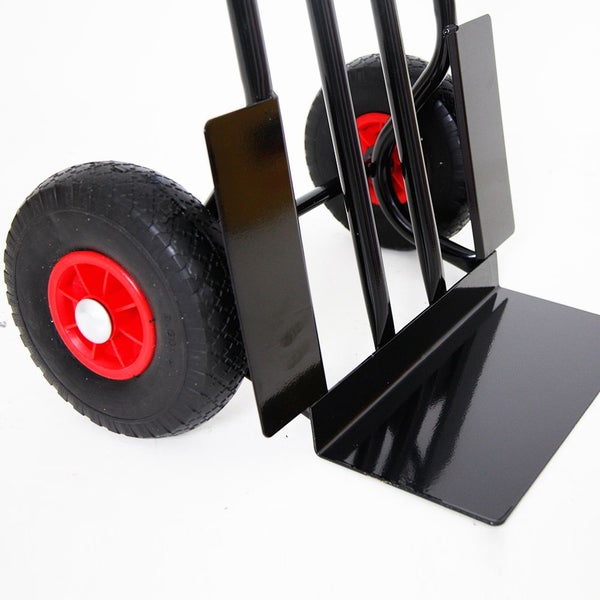 PROREGAL Sackkarre Rhino XL Schaufel HxBxT 104 x 60 x 50 cm Tragkraft 250 kg Pannensichere Räder Schwarz
