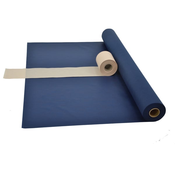 Sensalux Kombi-Set 1 Tischdeckenrolle 1m x 25m blau + Tischläufer 15cm creme