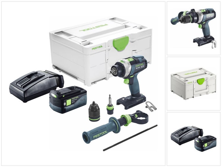 Festool TPC 18/4 I-Basic Akku Schlagbohrschrauber 18 V 75 Nm Brushless + 1x Akku 5,0 Ah + Ladegerät + Systainer