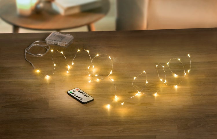 FRANK FLECHTWAREN | LED-Leuchtdraht Specialeffect, 40 Lichter, KUNSTSTOFF, ca. Gesamtlänge 250 cm, ohne Batterien, für den Außenbereich geeignet