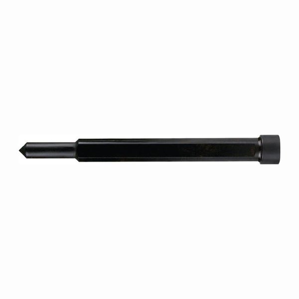 Sechskant-Körner aus Metall mit konischer Spitze und flachem Kopf.