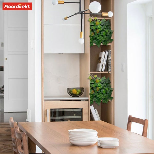 FLOORDIREKT Pflanzenwand - Ivy - Kunstpflanzenwand zur Dekoration - 33 x 33 cm