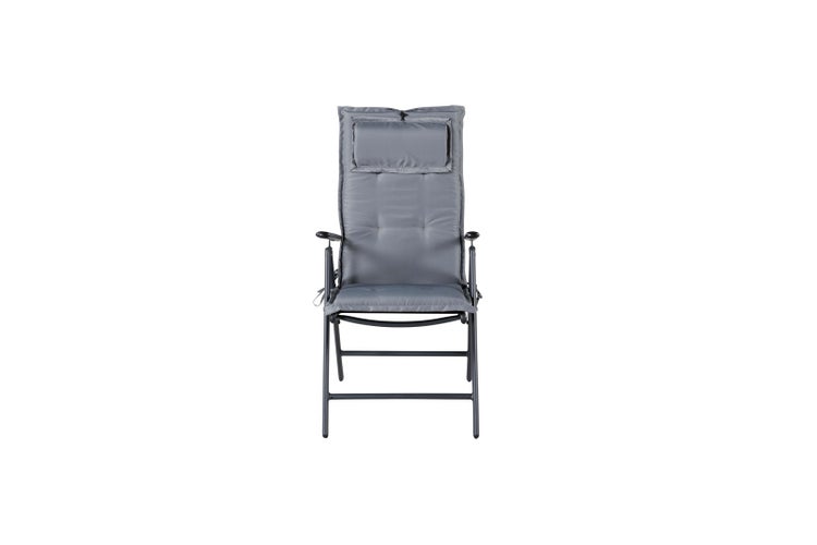 Cushio Gartenkissen mit Kopfstütze für 5 Pos. Sessel grau. 46 X 116 X 6 cm